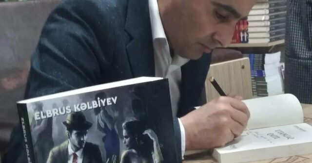 Detektiv yazıçı Elbrus Kəlbiyev imza günü keçirib-FOTO