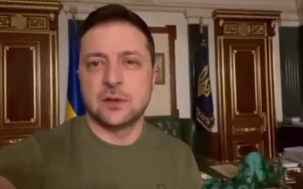 Ukrayna Prezidenti ölkəni tərk etməsi barədə xəbərləri təkzib edib – VİDEO