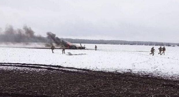 “Su-25 qırıcısının pilotu üçün gələn helikopterdə vuruldu” – FOTOLAR