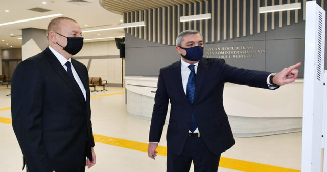 İlham Əliyev Prezident Administrasiyasının Vətəndaş Qəbulu Mərkəzinin açılışında iştirak etdi (FOTOLAR)