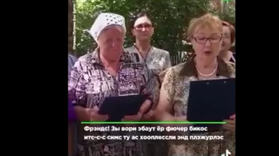 “Xiar as”: Rus nənələr amerikalılara müraciəti ilə dünyanı güldürdü (VİDEO)