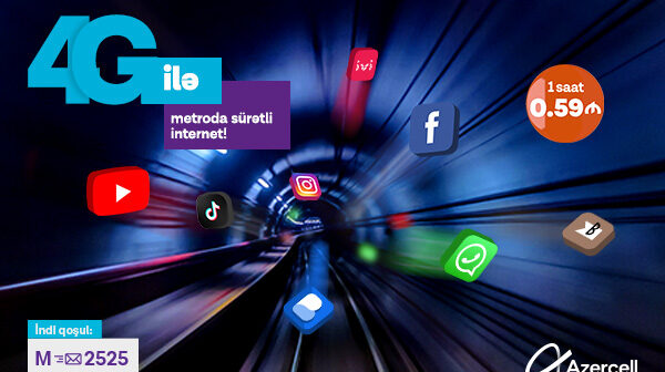 Azercell-in yüksəksürətli internetinə metroda – XÜSUSİ GÜZƏŞT!