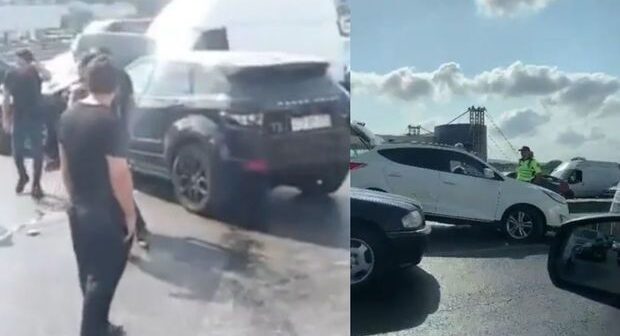 Bakı-Sumqayıt yolunda beş avtomobil bir-birinə girdi – VİDEO
