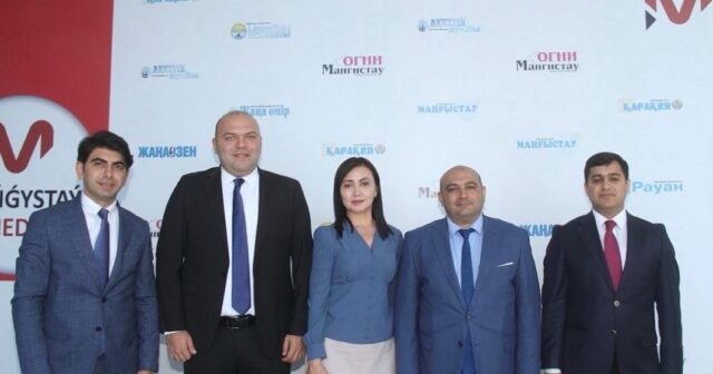 Azərbaycanlı jurnalistlər Qazaxıstanın nüfuzlu media qurumunu ziyarət etdi – FOTOLAR