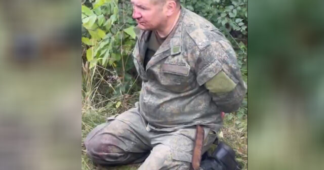 Ukraynada Rusiyanın polkovnik-leytenantı əsir götürüldü – VİDEO