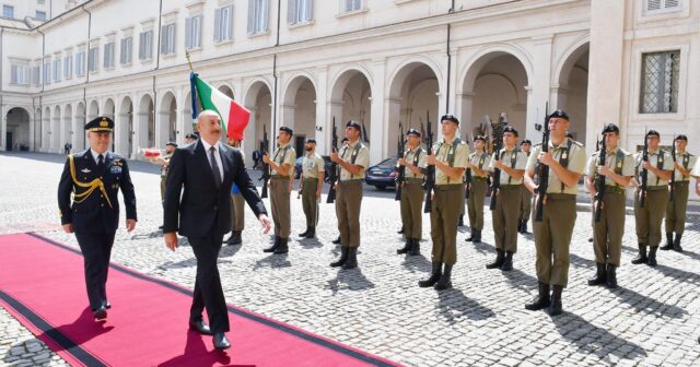 İlham Əliyev İtaliya Prezidenti ilə görüşdü – FOTOLAR